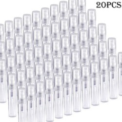 Recipientes de perfume vazios - frascos de plástico - com atomizador - 20 unidades