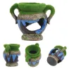 Vase en résine avec mousse - décoration aquarium