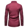 Camicia asimmetrica a maniche lunghe - ricamo dorato decorativo