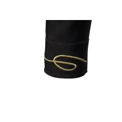 CamisetasCamisa asimétrica manga larga - bordado dorado decorativo