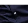 Camicia asimmetrica a maniche lunghe - ricamo dorato decorativo