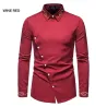 Camicia asimmetrica a maniche lunghe - ricamo dorato decorativo