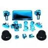 Utskiftbare kromknapper - for Dualshock 4 PS4 Pro Slim-kontroller - sett