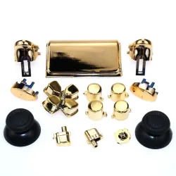 Utskiftbare kromknapper - for Dualshock 4 PS4 Pro Slim-kontroller - sett