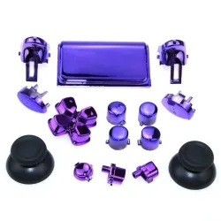 Udskiftelige kromknapper - til Dualshock 4 PS4 Pro Slim Controller - sæt