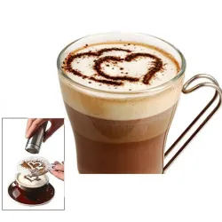 Sjablonger for kaffe - cappuccino - latte - maler - 16 stk