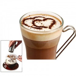 Stencils para café - cappuccino - café com leite - moldes - 16 peças