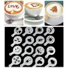 Szablony do kawy - cappuccino - latte - wzorniki - 16 sztukKawa
