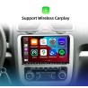 Auto rádio - 2 Din - 9 polegadas - Android 10 - 1GB - 16GB - Bluetooth - GPS - carplay - para Volkswagen Golf 5 6 Passat