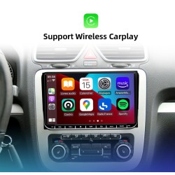 Auto rádio - 2 Din - 9 polegadas - Android 10 - 2GB - 32GB - Bluetooth - GPS - carplay - para Volkswagen Golf 5 6 Passat