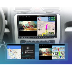 Autoradio - 2 Din - 9 pollici - Android 11 - 2GB - 32GB - Bluetooth - GPS - carplay - per Volkswagen Golf 5 6 Passat