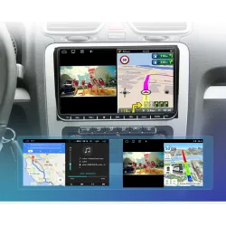 Autoradio - 2 Din - 9 pouces - Android 11 - 2Go - 32Go - Bluetooth - GPS - carplay - pour Volkswagen Golf 5 6 Passat