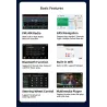 Autoradio - 2 Din - 9 pouces - Android 11 - 2Go - 32Go - Bluetooth - GPS - carplay - pour Volkswagen Golf 5 6 Passat