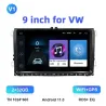 Autoradio - 2 Din - 9 pouces - Android 11 - 2Go - 32Go - Bluetooth - GPS - carplay - pour Volkswagen Golf 5 6 Passat