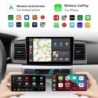 Autoradio - 2 Din - 9 pouces - Android 10 - 4Go - 64Go - Bluetooth - GPS - carplay - pour Volkswagen Golf 5 6 Passat