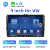 Bilradio - 2 Din - 9 tommer - Android 10 - 8GB - 128GB - Bluetooth - GPS - carplay - til Volkswagen Golf 5 6 Passat