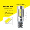 Ampoule de voiture - LED - T10 W5W - 10 SMD - 12V - 2 pièces