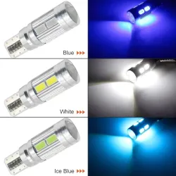 Auton polttimo - LED - T10 W5W - 10 SMD - 12V - 2 kpl