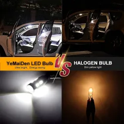 Auton polttimo - LED - T10 W5W - 10 SMD - 12V - 2 kpl