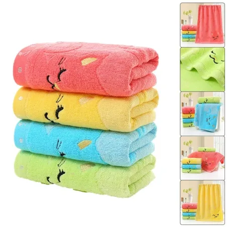 Toalha de banho macia para bebê - algodão