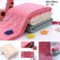TextilToalla de baño suave para bebé - estampado de conejos