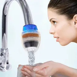Filtre à eau du robinet - charbon actif 5 couches