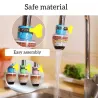 Filtre à eau de robinet - charbon actif à 5 couches - résistant aux éclaboussures