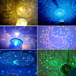 Luz noturna LED - projetor de céu estrelado