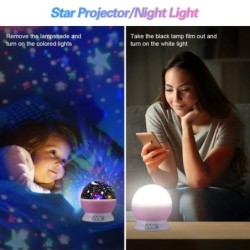 Lampada da notte a LED - proiettore cielo stellato - orientabile - 3W