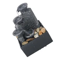 Fontaine USB - cascade à 4 niveaux - décoration de bureau