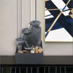 Fontaine USB - cascade à 4 niveaux - décoration de bureau