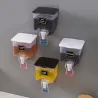 Olje / væske / eddik dispenser - gjennomsiktig beholder med lokk - veggmontert