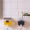 Olie / væske / eddike dispenser - gennemsigtig beholder med låg - vægmonteret