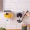 Olje / væske / eddik dispenser - gjennomsiktig beholder med lokk - veggmontert