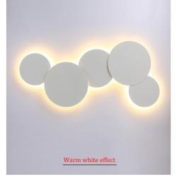 Modern nordisk stil - LED-ljus - rund vägglampa