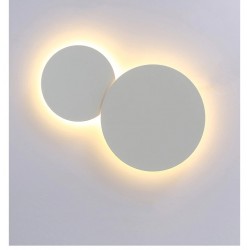 Estilo nórdico moderno - luz LED - candeeiro de parede redondo