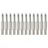 1/4" Mono-ääniliitin metalli - 6,35mm - 75 * 15mm - 10 kappaletta