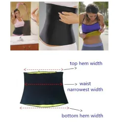 Body shaper - slankende taljebælte i neopren - saunaeffekt
