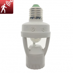 E27 lampun pidike - infrapuna PIR-liiketunnistimella