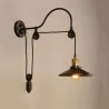 Lampada da parete retrò in ferro - lunghezza regolabile