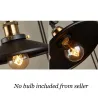 Lampada da parete retrò in ferro - lunghezza regolabile