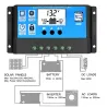 Automatyczny kontroler ładowania paneli słonecznych - kontroler PWM - wyświetlacz LCD - podwójne USB - 12V - 24VKontrolery