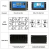 Automatyczny kontroler ładowania paneli słonecznych - kontroler PWM - wyświetlacz LCD - podwójne USB - 12V - 24VKontrolery