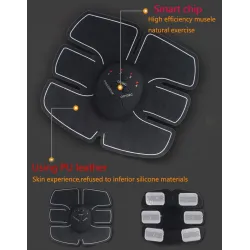 Stymulator mięśni - masażer bezprzewodowy - pas wyszczuplający - trener brzucha / ramion / udFitness