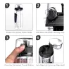 Wasserflasche / Fruchtei - BPA-frei - 800 ml / 1000 ml