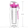 Wasserflasche / Fruchtei - BPA-frei - 800 ml / 1000 ml