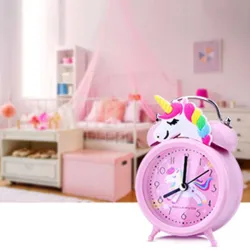 Alarm clock with double bell - clock with backlight - unicorn / dinosaur / astronautClocks
