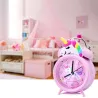 Alarm clock with double bell - clock with backlight - unicorn / dinosaur / astronautClocks