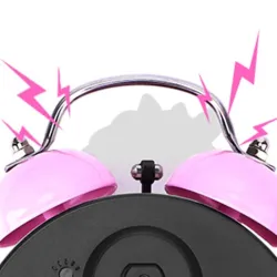 Alarm clock with double bell - clock with backlight - unicorn / dinosaur / astronautClocks