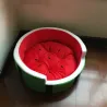 Lit doux pour chien / chat - en forme de pastèque